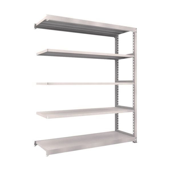 TRUSCO スチールラック M5型中量棚 1200X471XH2400 5段 連結 ネオグレー M5-8455B NG 1セット(1台)（直送品）