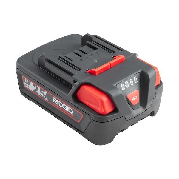 日本エマソン RIDGID 18V 2.5Ah リチウムイオンバッテリー 56513 1個 462-5184（直送品）