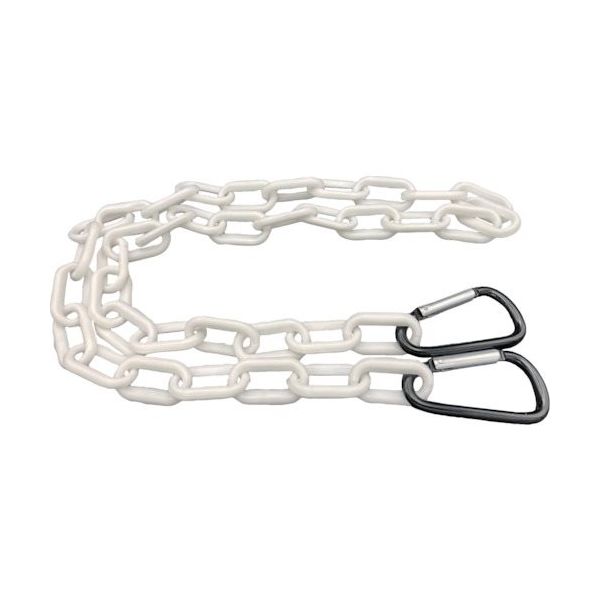 東京パーツセンター ラクテム プラチェーン カット品 カラビナフック付 白 L2000 PCHW-2000 1本 560-8276（直送品）