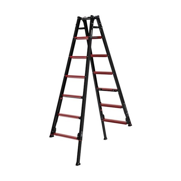 アルインコ 伸縮脚付はしご兼用脚立 GAUDIーX(ガウディ)210CM 最大使用質量100KG GUD210X 1台 561-2469（直送品）