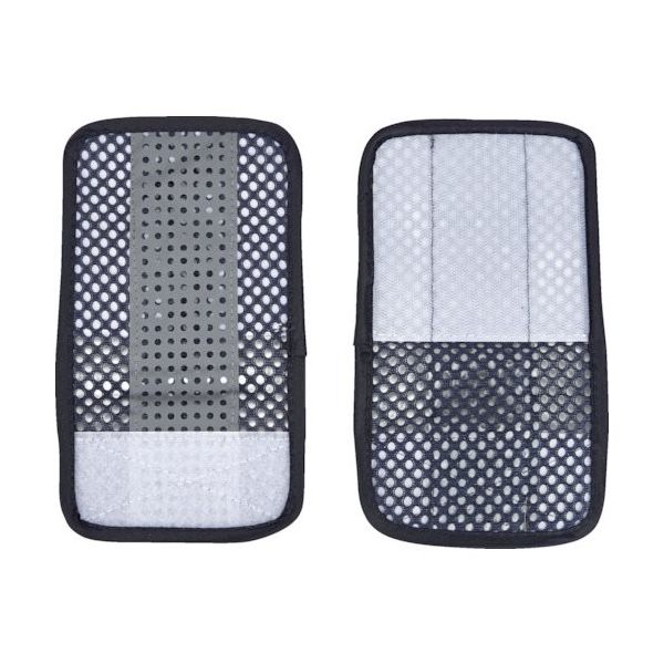 トラスコ中山 TRUSCO メッシュ安全ベスト ウエスト延長パッド 紺*シルバー TMVE-BS 1枚 511-7016（直送品）