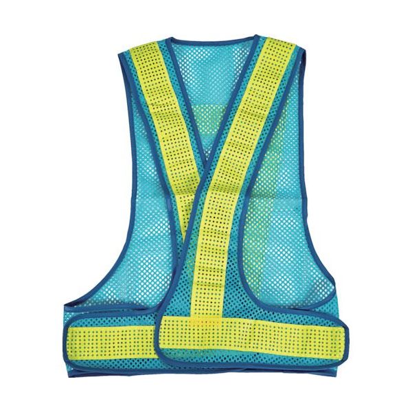 トラスコ中山 TRUSCO メッシュ安全ベスト スカイブルー*イエロー TMV-SKBY 1着 511-2774（直送品）