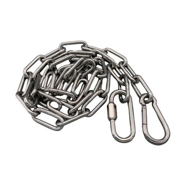 東京パーツセンター ラクテム 溶接チェーン ステンレス 線径4mm 3M AKフック・リングキャッチ付 WCSRA3 1本 536-4114（直送品）