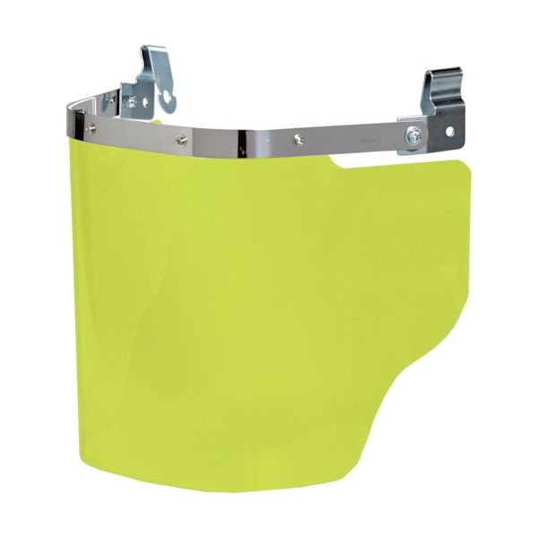 トラスコ中山 TRUSCO ヘルメット取付型大型防災面 イエロー(前面プレートなし) LFS-Y 1個 533-4256（直送品）