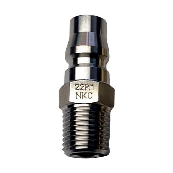 吉田工作所 NKCカップリング NL型カップリングプラグ R3/8 オネジ NL-23PM 1個 535-9364（直送品）