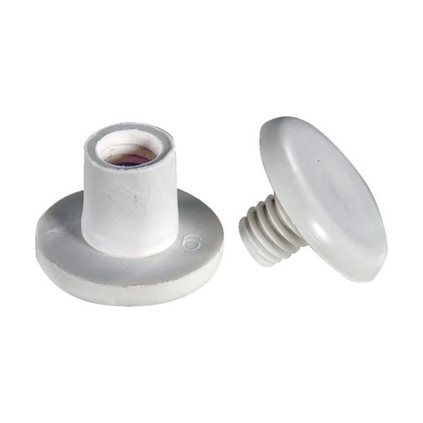 TRUSCO エコねじ マプカ使用・紙素材ねじ 間隔8mm (50組入)頭15mm 穴径7mm MAPKANE-8 1袋(50組)（直送品）