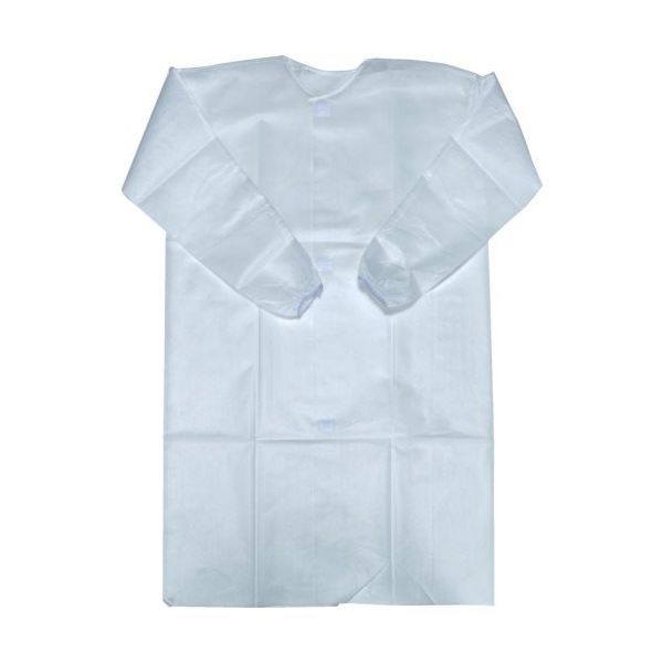 トラスコ中山 TRUSCO 不織布使い捨て白衣 フリーサイズ 10着入り DLC-F 1袋(10着) 556-0312（直送品）