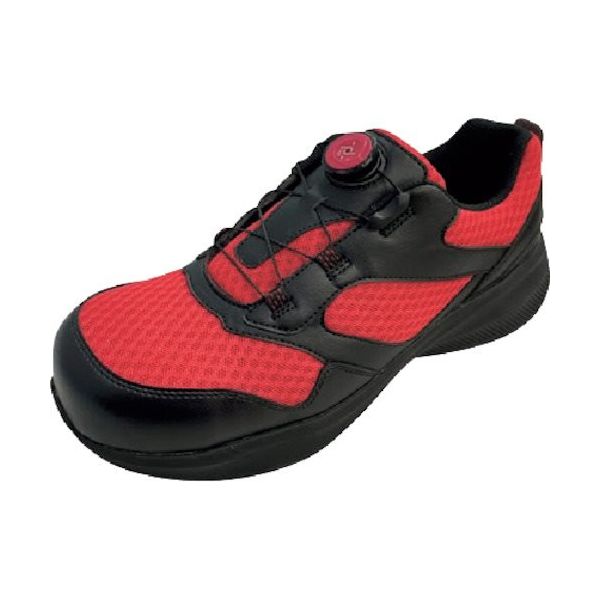 アルペン IGNIO ダイヤル式ワークシューズ1003 ブラックレッド25.0cm IGS1003TGF-BKRD25.0 1足（直送品）
