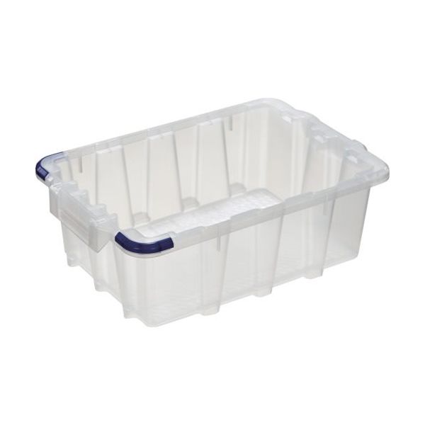 トラスコ中山 TRUSCO ネスティング・スタッキングコンテナ10L 透明 HNESTA-10TM 1個 562-8179（直送品）