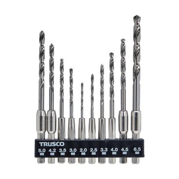 特別価格 トラスコ中山 TRUSCO 六角軸鉄工ドリル 10本組 T6SDN-10AS 1 ドリルビット
