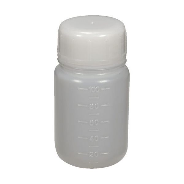 トラスコ中山 TRUSCO PEボトル丸型広口瓶(ポリエチレン製)100mL TB-100L 1個 558-7446（直送品）