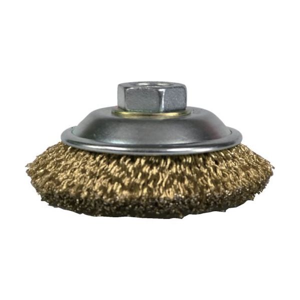 太陽商会 SUNPOWER 鋼線メッキ線ベベルブラシ(黄より線) BN-1 1個 553-1308（直送品）