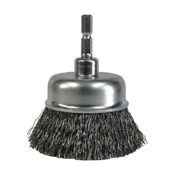 太陽商会 SUNPOWER (クイック)六角軸 鋼線カップブラシ(SW) BCW-65 1個 553-2858（直送品）