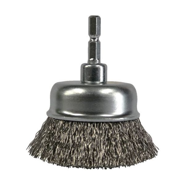 太陽商会 SUNPOWER (クイック)六角軸 ステンレスカップブラシ(SUS304) BCS-65 1個 553-2861（直送品）