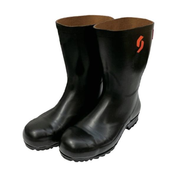 シバタ工業 SHIBATA 安全耐油長靴(黒) AO012 26.0 AO012-26.0 1足 580-1985（直送品）