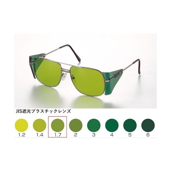 トーアボージン TOA BOJIN メタルフレーム遮光めがね BLー1 TBP1.7 1個 618-9512（直送品）