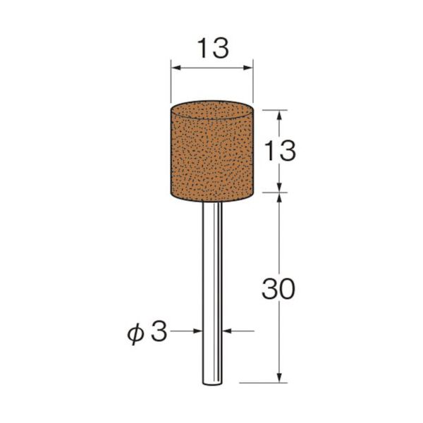日本精密機械工作 リューター 軸付砥石 G3227 1袋(5本) 126-4284（直送品）