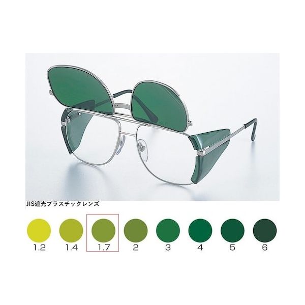 トーアボージン TOA BOJIN W型メタルフレーム遮光めがね ULー224W TBP1.7 1個 619-1095（直送品）