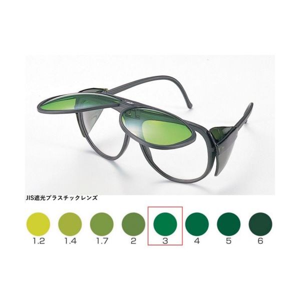 トーアボージン TOA BOJIN W型遮光めがね TAー124W TBP3 1個 618-9556（直送品）