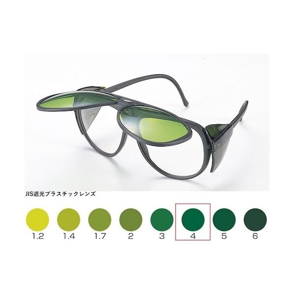 トーアボージン TOA BOJIN W型遮光めがね TAー124W TBP4 1個 619-1051（直送品）