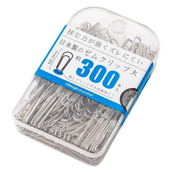 めぐむ ミツヤ ゼムクリップ大 300本 BX2-GM1/39144 1セット(300本×10