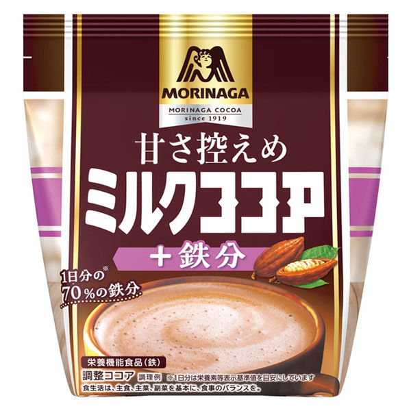 森永製菓 甘さひかえめ ミルクココア 1袋（200g） - アスクル