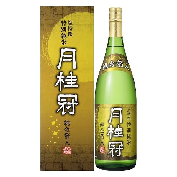 数量限定）月桂冠 超特撰 特別純米酒 純金箔入 1800ml 1本 日本酒 1.8L お歳暮 ギフト 贈答 - アスクル