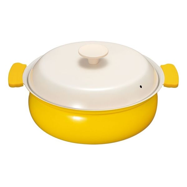 和平フレイズ 軽いセラミック IH対応卓上鍋24cm(イエロー) RB