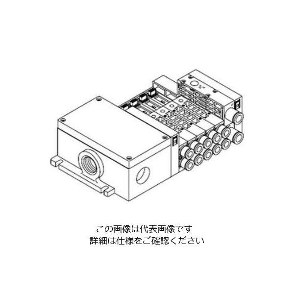CKD 省配線・個別配線ブロックマニホールド ベースのみ MW4GB2-C6-10XD-T10W-4-3 1個（直送品）CKD空圧／真空／補助機器