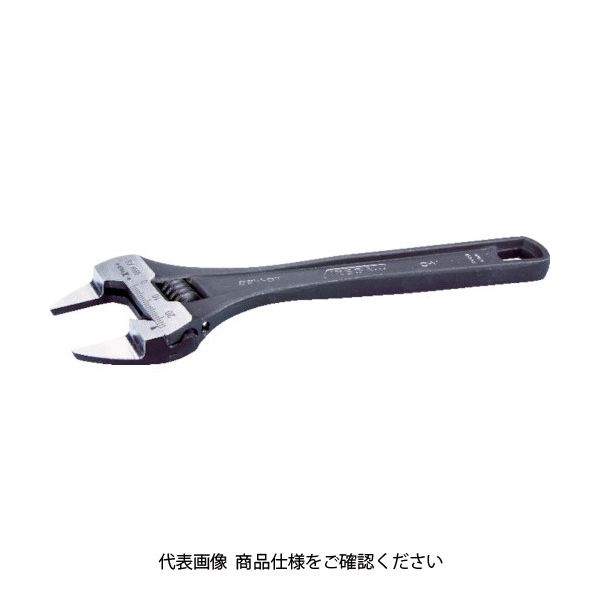 IREGA モンキーレンチ薄型ワイド99F 全長161mm 最大口開き24mm 99WXS-6F 1丁 114-6908（直送品）