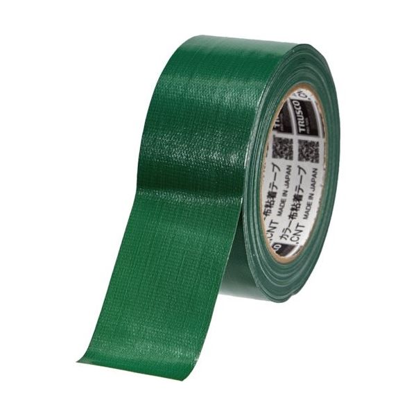 トラスコ中山 TRUSCO カラー布粘着テープ 幅50mm長さ25m グリーン CNT-5025-GN 1巻 102-5995（直送品）