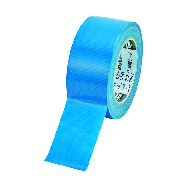トラスコ中山 TRUSCO カラー布粘着テープ 幅50mm長さ25m ブルー CNT-5025-B 1巻 102-5993（直送品）