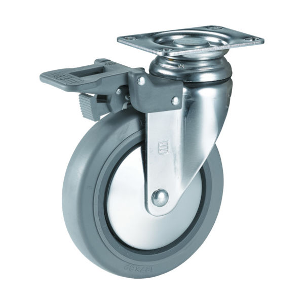 SAMSONG メディカル機器キャスター 自在SP付 エラストマー 75mm TP8430-01-MIR-TG-SWB 1個（直送品）