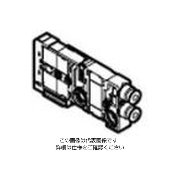 CKD ブロックマニホールド用バルブブロック単品 N4E030-C4-D20A-3 1個（直送品）