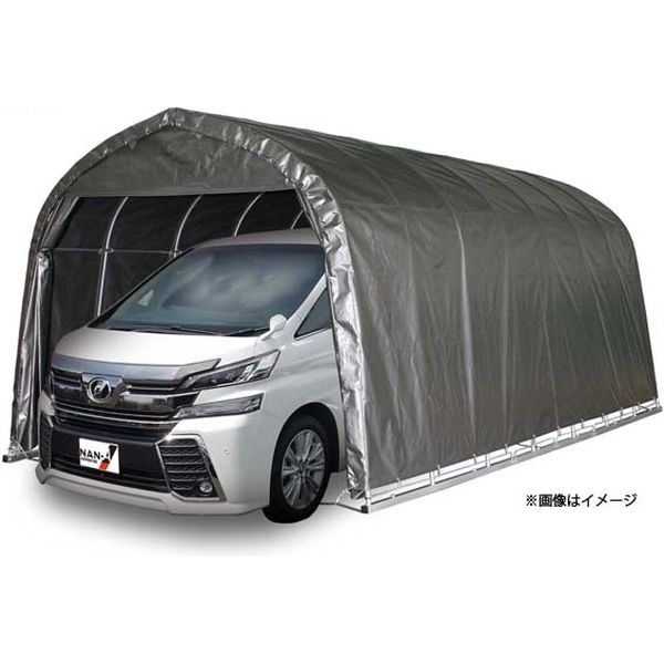 南榮工業 ワンボックス車用パイプ車庫(ベース式) 3256B　MSV 1セット（直送品）