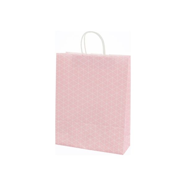 ケース販売】HEIKO 紙袋 25チャームバッグ 2才 スクエア ピンク