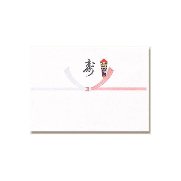 【ケース販売】のし紙 祝 寿 西日本向け 切手 ノシ KI 004805059 1ケース(100枚入×5袋 合計500枚)（直送品）