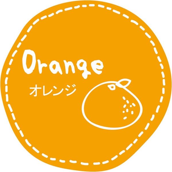 【ケース販売】スズカ未来 テイスティシール オレンジ Φ28 007275660 1ケース(100片入×50袋 合計5000片)（直送品）