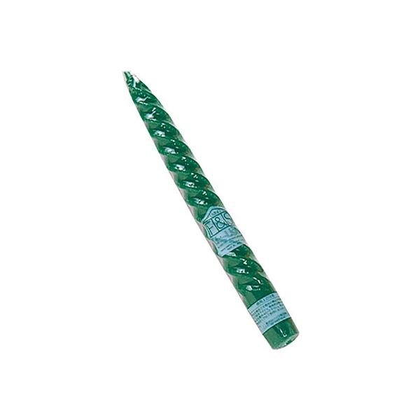 東京ローソク製造 ＳＰ８Ｇ　８スパイラルキャンドル緑　004935125　1セット(12本入)（直送品）