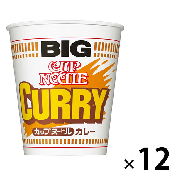 日清 カップヌードル カレービッグ 1箱(12食入） - アスクル