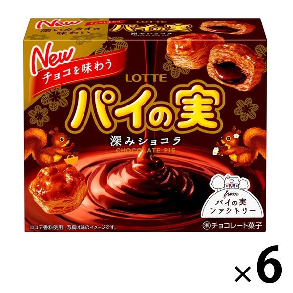 チョコを味わうパイの実＜深みショコラ＞ 6個 ロッテ チョコレート