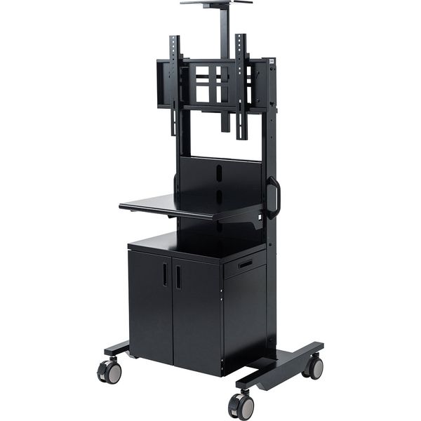 サンワサプライ テレビ会議用 ディスプレイスタンド 幅770×奥行660×高さ1801mm CR-PL39BK 1台（直送品）