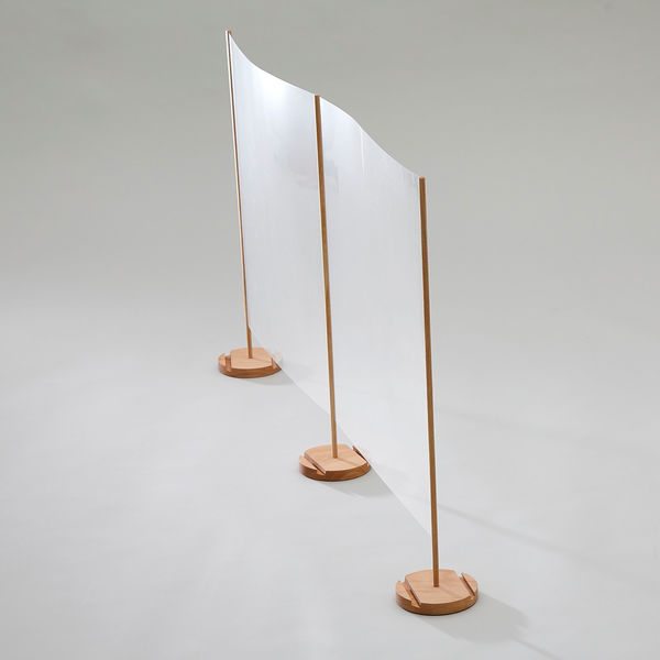 【車上渡し】ホーショー エチケットウインド ewシリーズ Cライン(3ボード) 幅1200×奥行133×高さ700mm （飛沫防止） 1台（直送品）