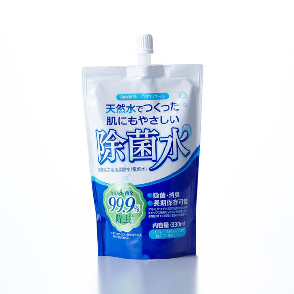 富士山の銘水　肌にもやさしい除菌水 アルミパウチ　ASZIA-P0002　1箱（330ml×12個入り）（直送品）