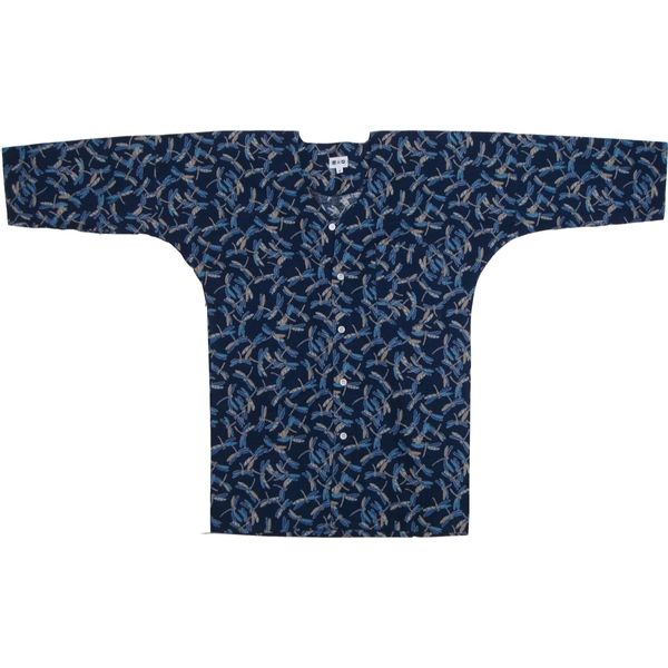 幟旗／門幕の鯉口シャツM size 鯉口シャツ 大人 無地 和柄 ダボシャツ S M L LL 3L : ODORI