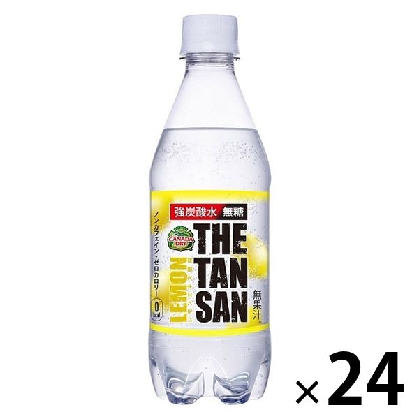 【炭酸水】　カナダドライ ザ・タンサン レモン 430ml 1箱（24本入）