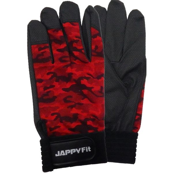 因幡電機産業 作業用手袋 赤迷彩 JPF178MRL 1セット(4双)（直送品）