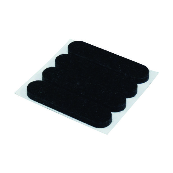 光 硬質フェルトバラ ブラック13×55mm B-PQ135-1 1セット(400個) 217-7977（直送品）