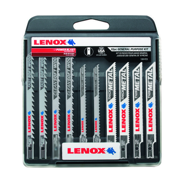 LENOX ケース入り多目的Uシャンクジグソー10本セット C450T，C416T，C320TS，B314T，B324T各2本 1994459（直送品）