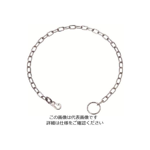 水本機械製作所 水本 ステンレス ポケットチェーンMP型(片端ミニクリップ付) 全長300mm C:4mm B-2238 1個（直送品）